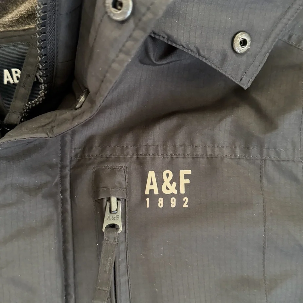 Abercrombie & Fitch Black Hooded Jacket